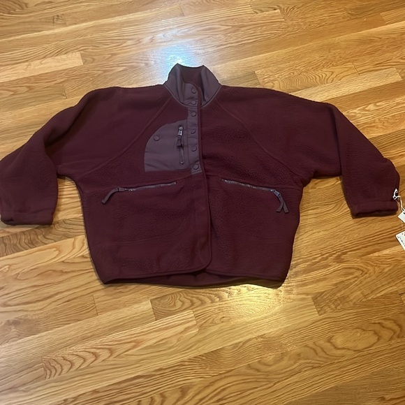 Free People Hatch Hit The Slopes Fleece Jacket Size XS NWT - Picture 6 of 16